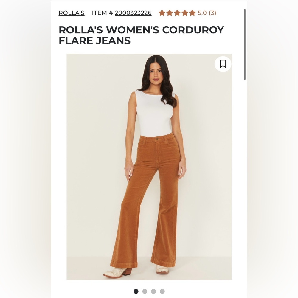 ROLLA’S EastCoast Flare High Rise corduroy jeans